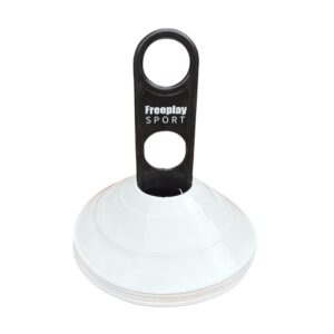 10 stk Freeplay Sportstoppe & Holder - Hvid