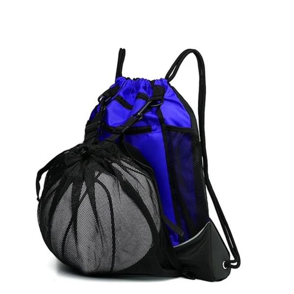 Freeplay fodbold gymbag med boldnet - Blå