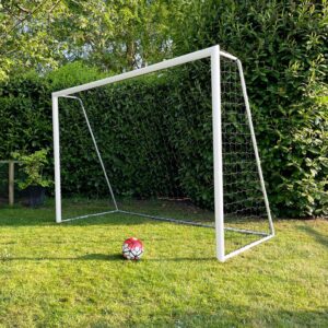 Fodboldmål Freeplay Elite Pro 300 x 200 cm - Hvid Galvaniseret Stål