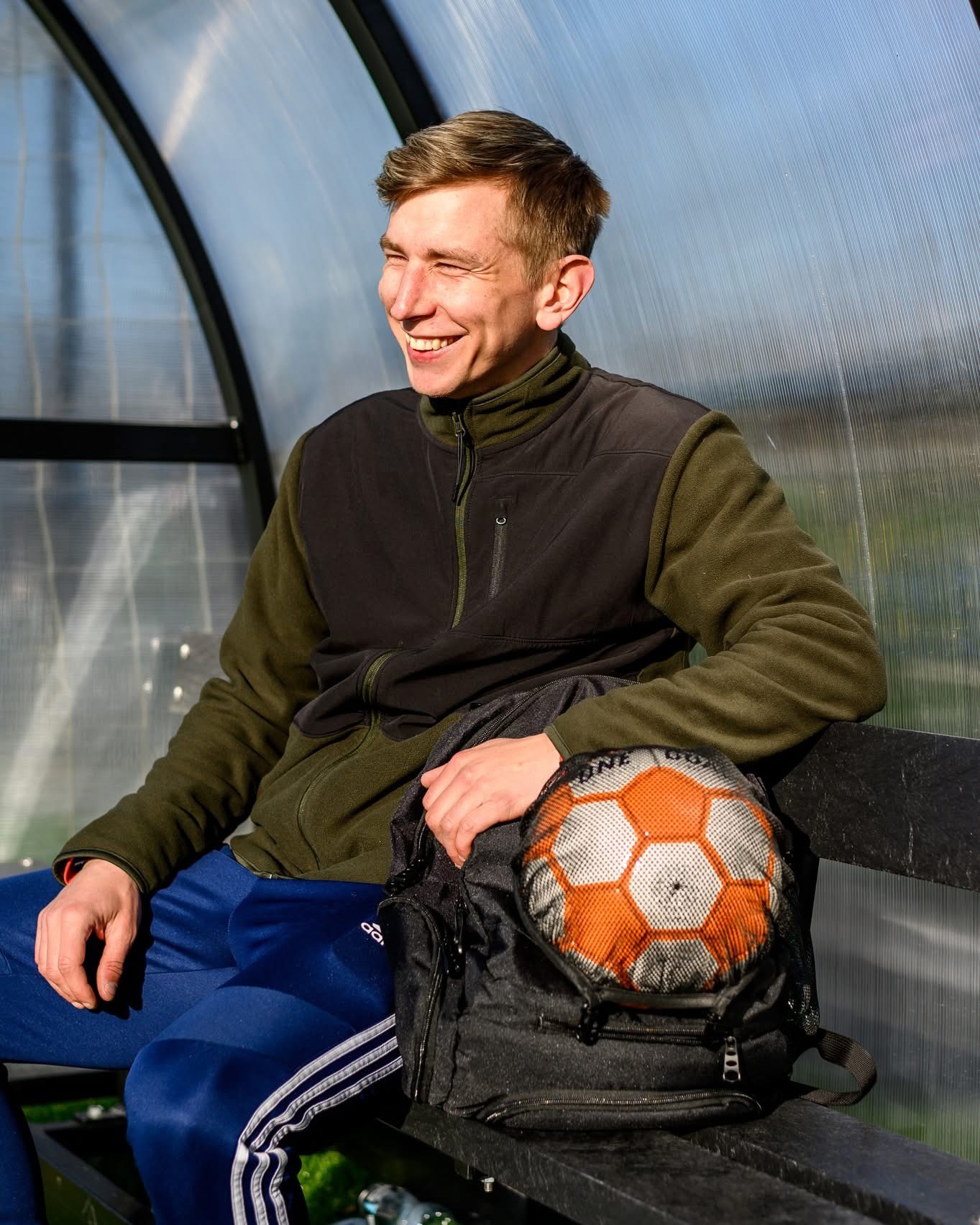 Freeplay Fodbold Rygsæk med Boldnet - Sort - Billede 4