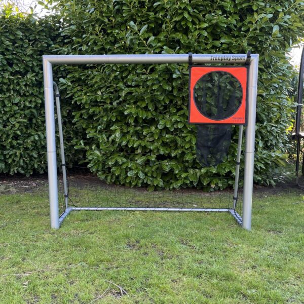 1 Sæt Freeplay CHALLENGE Skudtnet til Fodboldmål - Orange - 2 stk