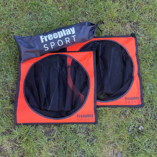 2 stk Freeplay CHALLENGE Skudnet til Fodboldmål - Orange - Image 2