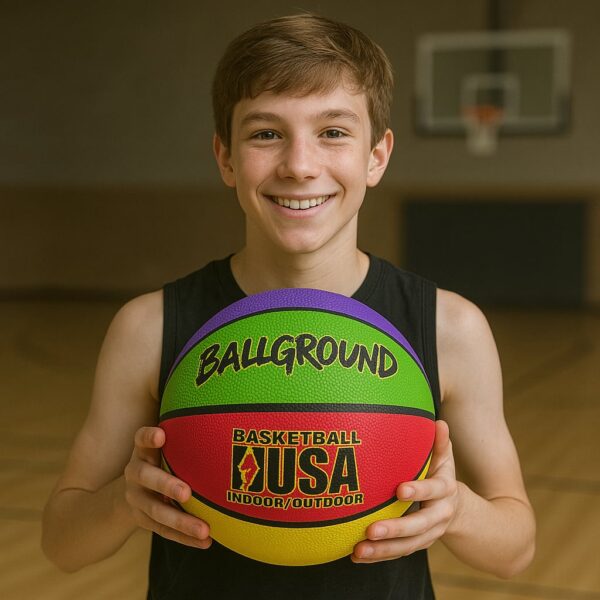 BallGround Basketball Rainbow Edition In/Outdoor str.6 - Image 2