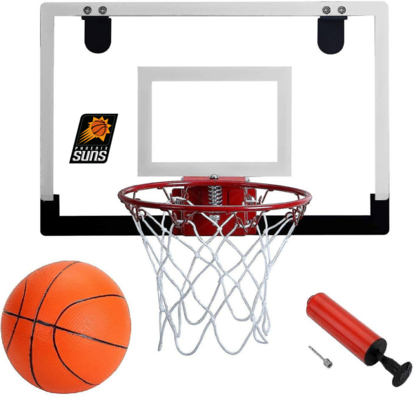 Phoenix Suns Mini Basketball Plade med Dunkekurv og Bold