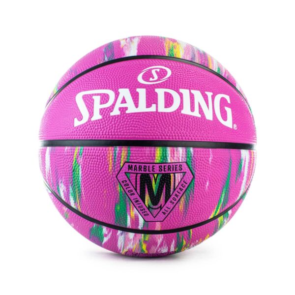 Spalding Basketball Marble PINK Rainbow Outdoor Str.6