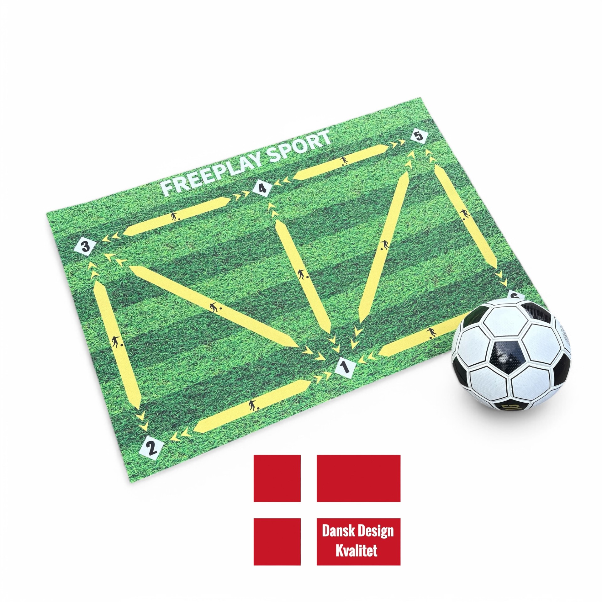 Freeplay Sport Fodbold DRILL FLOW Træningsmåtte - Gul