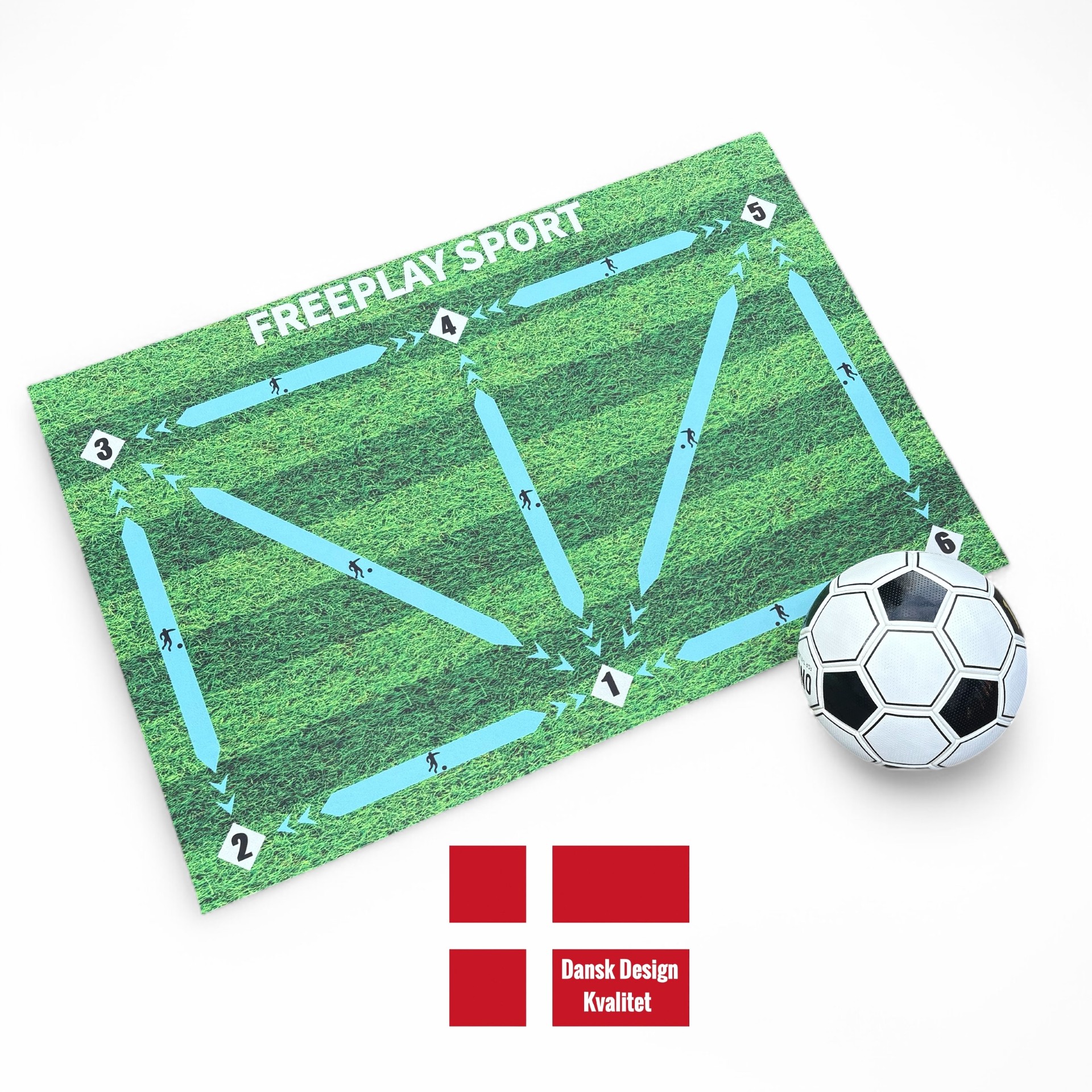 Freeplay Sport Fodbold DRILL FLOW Træningsmåtte - Lyseblå