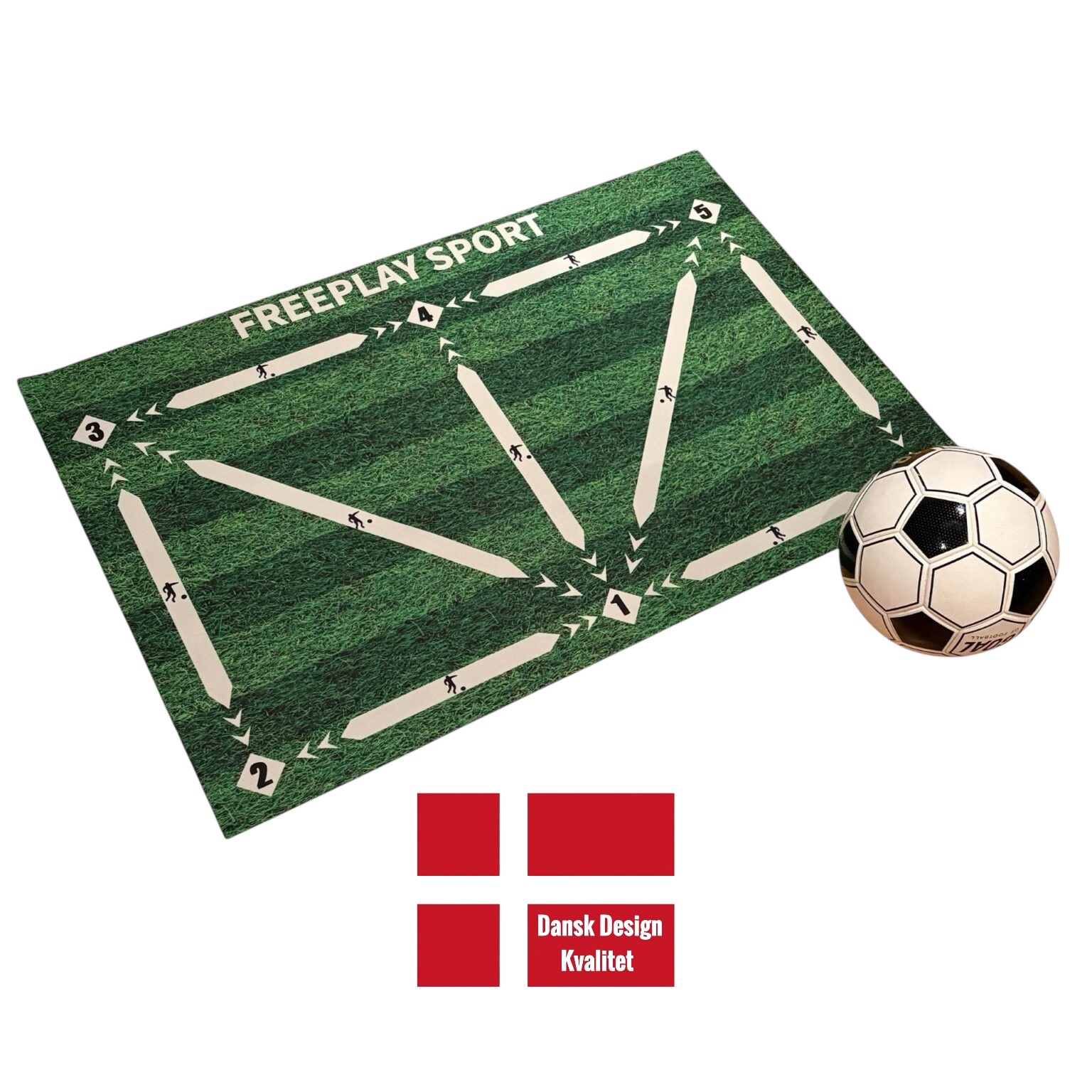 Freeplay Sport Fodbold DRILL FLOW Træningsmåtte - Hvid