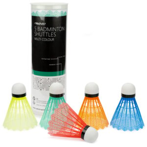 5 stk Badmintonbolde i 5 multifarver