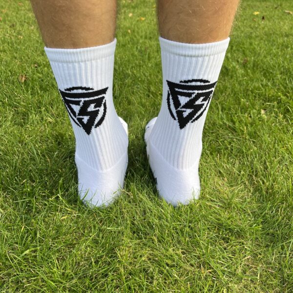 3 Par Freeplay Grip Socks Strømper LIGA V24 i Hvid - Str. 39-45 - Image 9