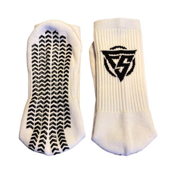 3 Par Freeplay Grip Socks Strømper LIGA V24 i Hvid - Str. 39-45 - Image 3