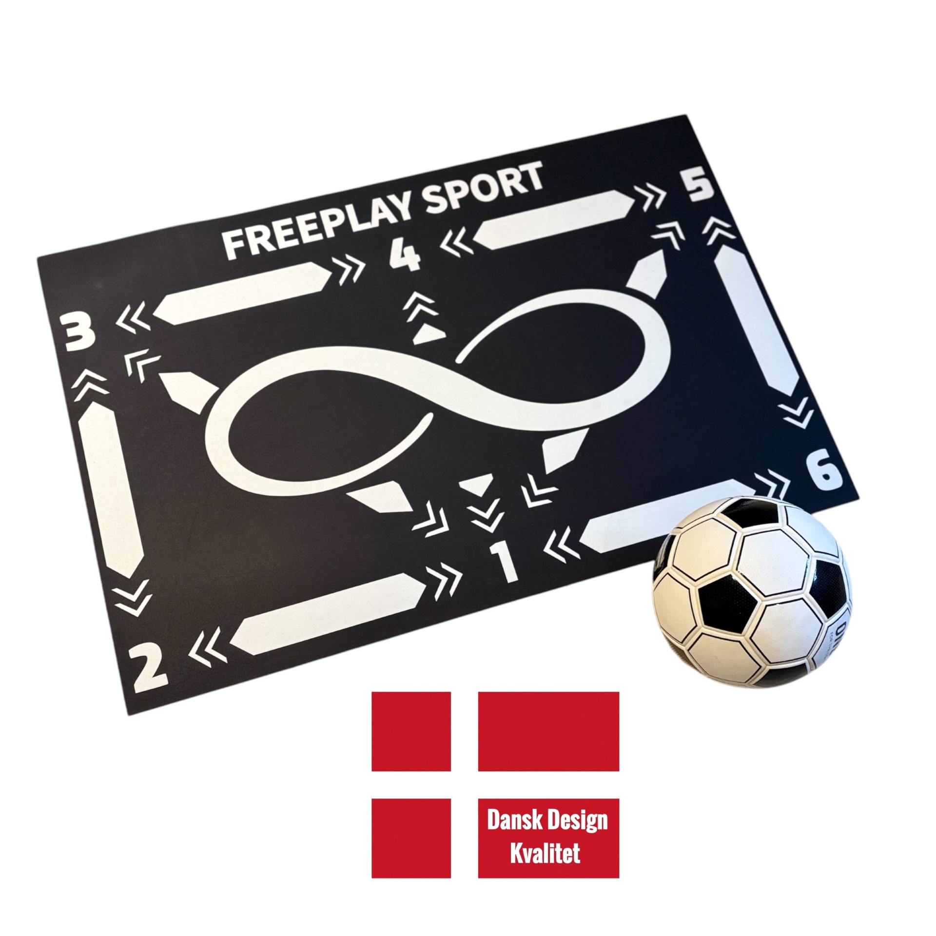 Freeplay Sport Fodbold DRILL FLOW Træningsmåtte - Sort