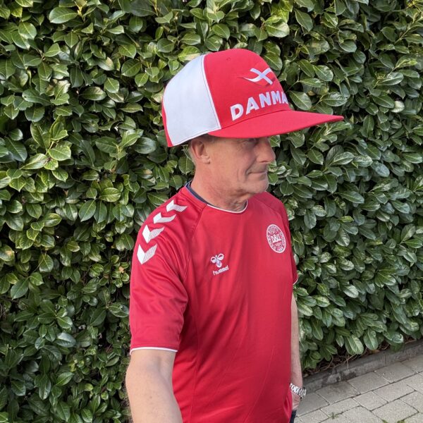 BIG BOSS CAP Danmark - Hvid-Rød - Image 2