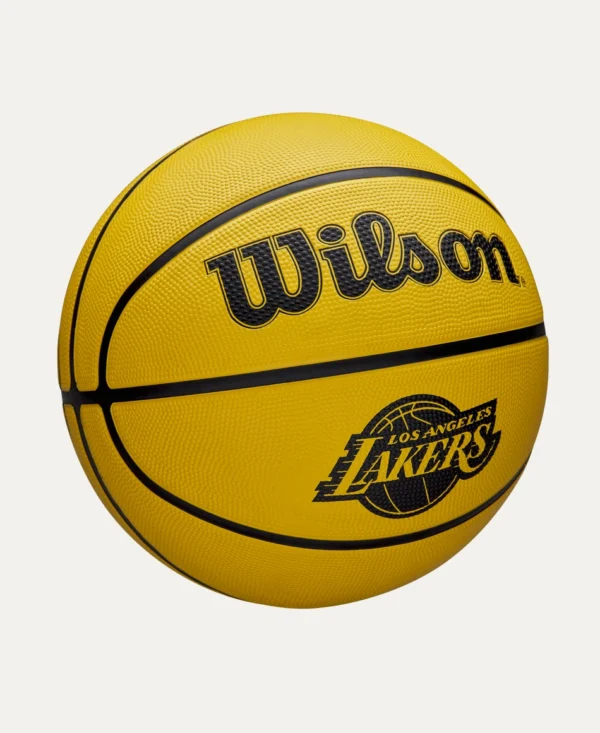 Wilson NBA Tribute Lakers Outdoor Basketball Str.5 - Image 2
