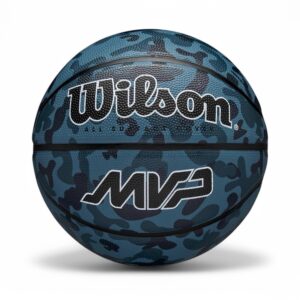 Wilson MVP Camo Blue Outdoor Basketball