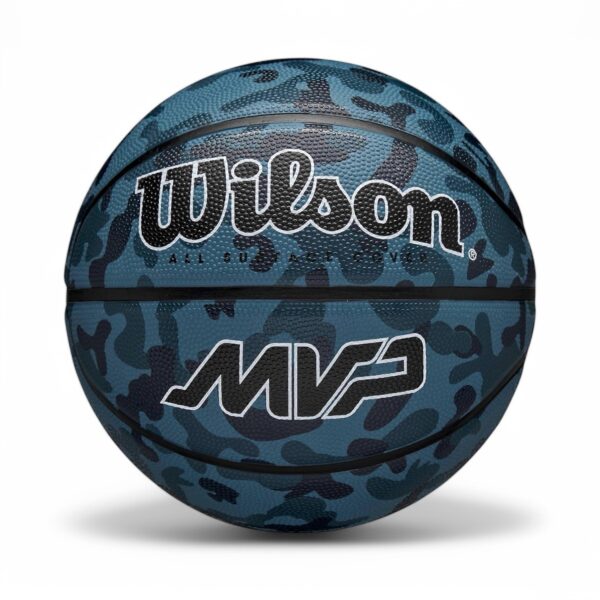 Wilson MVP Camo Blue Outdoor Basketball
