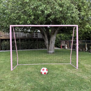 Fodboldmål Freeplay Talento Girl 240 x 160 cm – Galvaniseret Pink Stål
