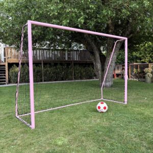 Fodboldmål Freeplay Talento Girl 240 x 160 cm – Galvaniseret Pink Stål