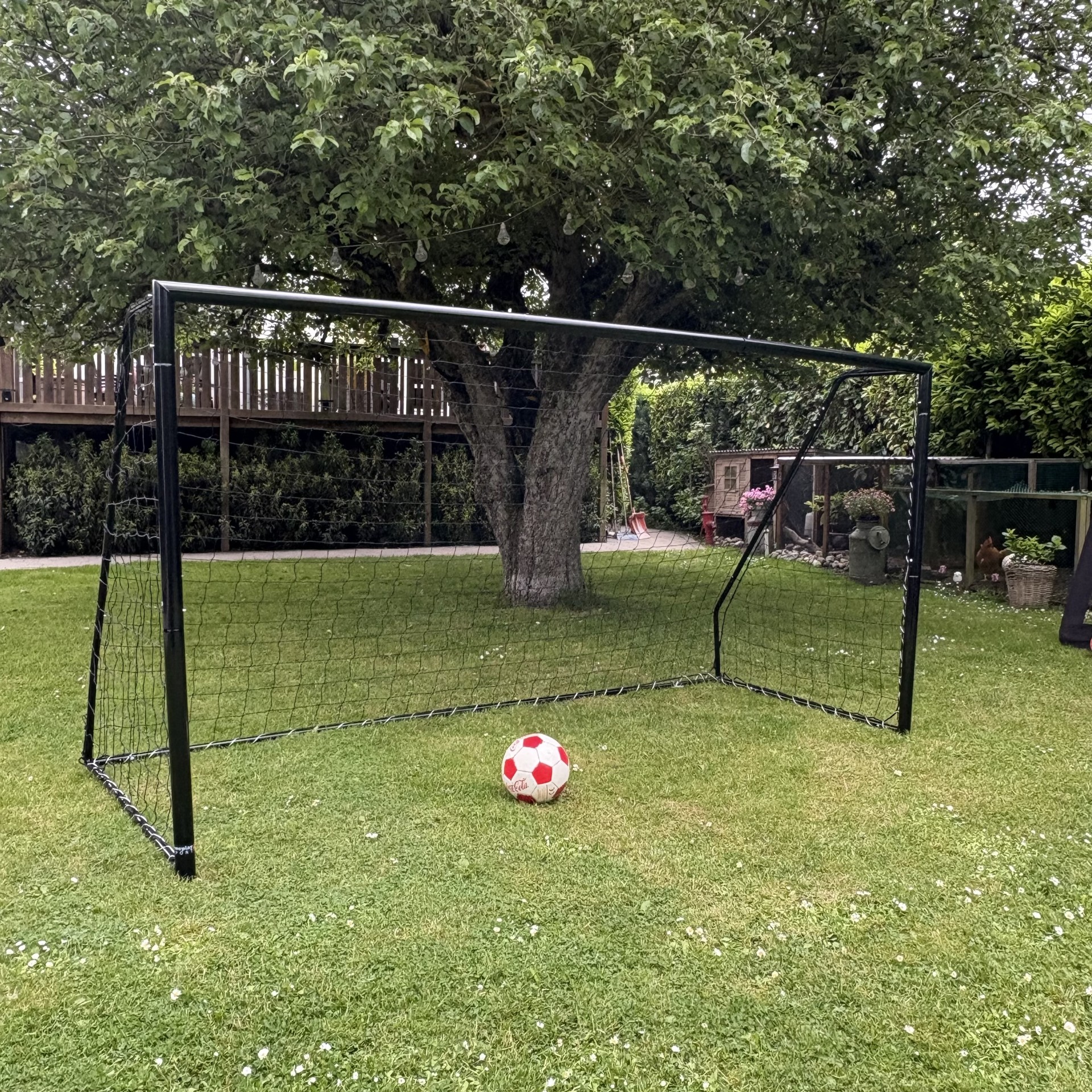 Fodboldmål Freeplay Talento 300 x 150 cm - Galvaniseret Sort Stål
