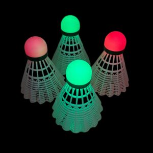 4 stk LED LYS Badminton Bolde