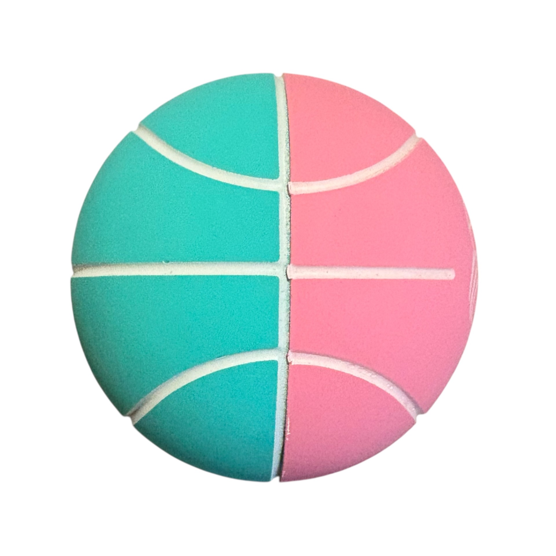 Hoppebold Mini Freeplay Basketball - Pink & Turkis - Billede 3