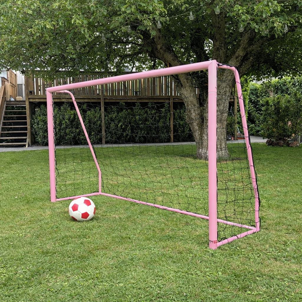 Fodboldmål Freeplay Talento Girl 200 x 120 cm – Galvaniseret Pink Stål - Billede 3