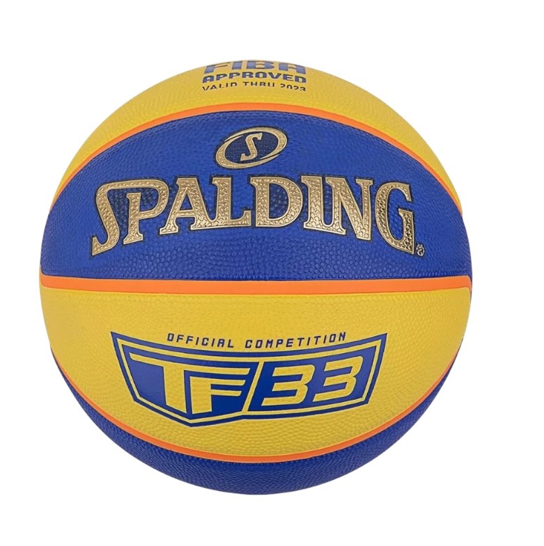 Spalding TF-33 Gold FIBA Outdoor Gummi Basketball Str.6