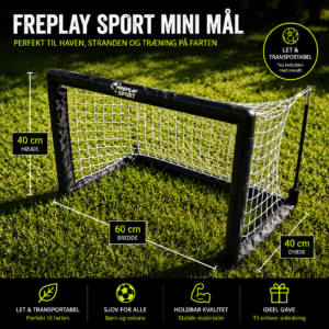 1 stk Freeplay Talent Mini fodboldmål 60 x 40 cm