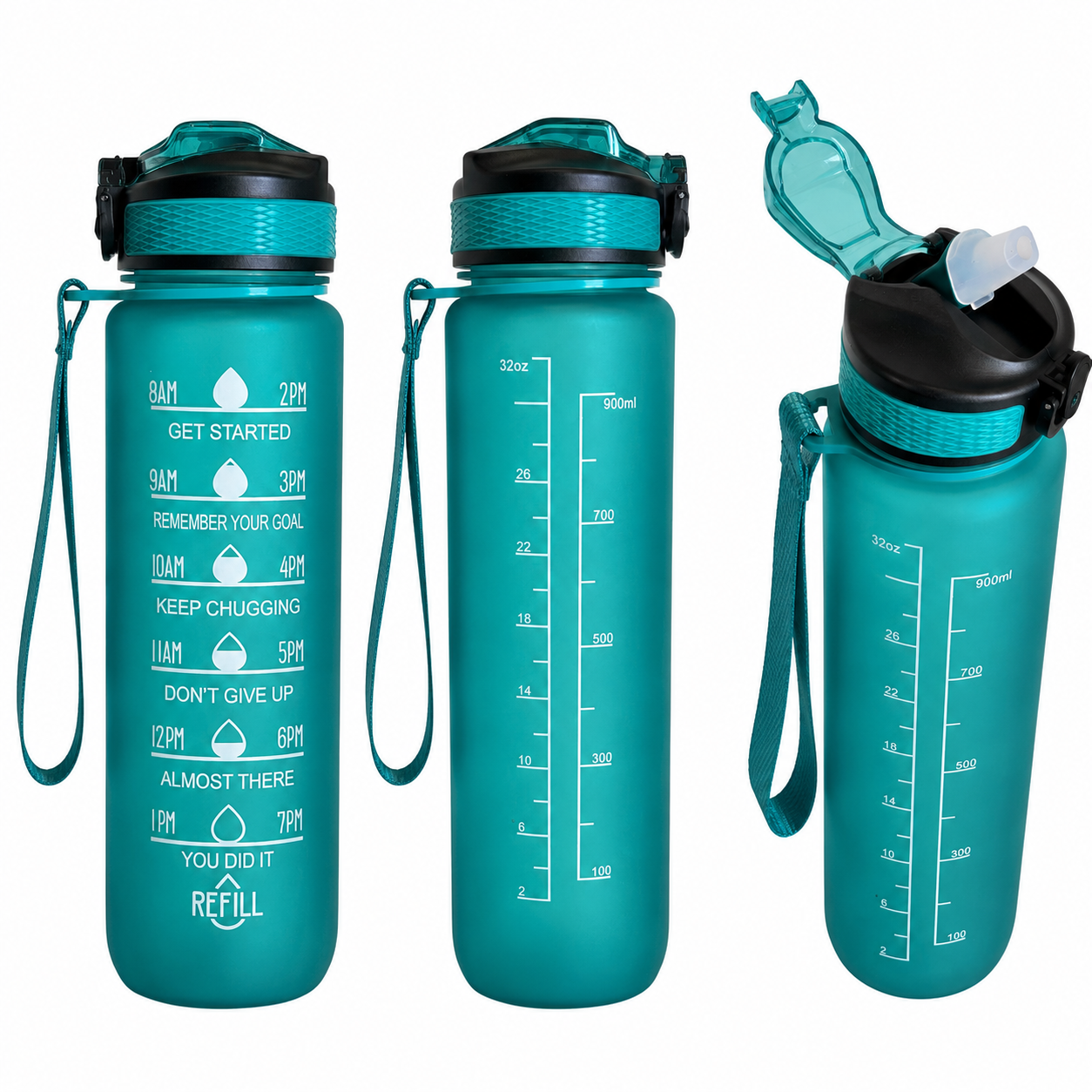 Vandflaske Motivations Coolbottle 900ML - Grøn