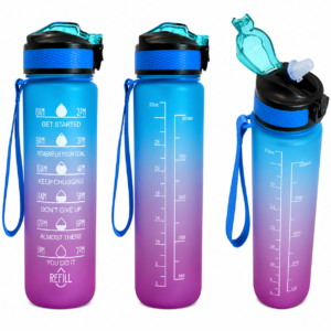 Vandflaske Motivations Coolbottle 900ML - Lilla - Blå