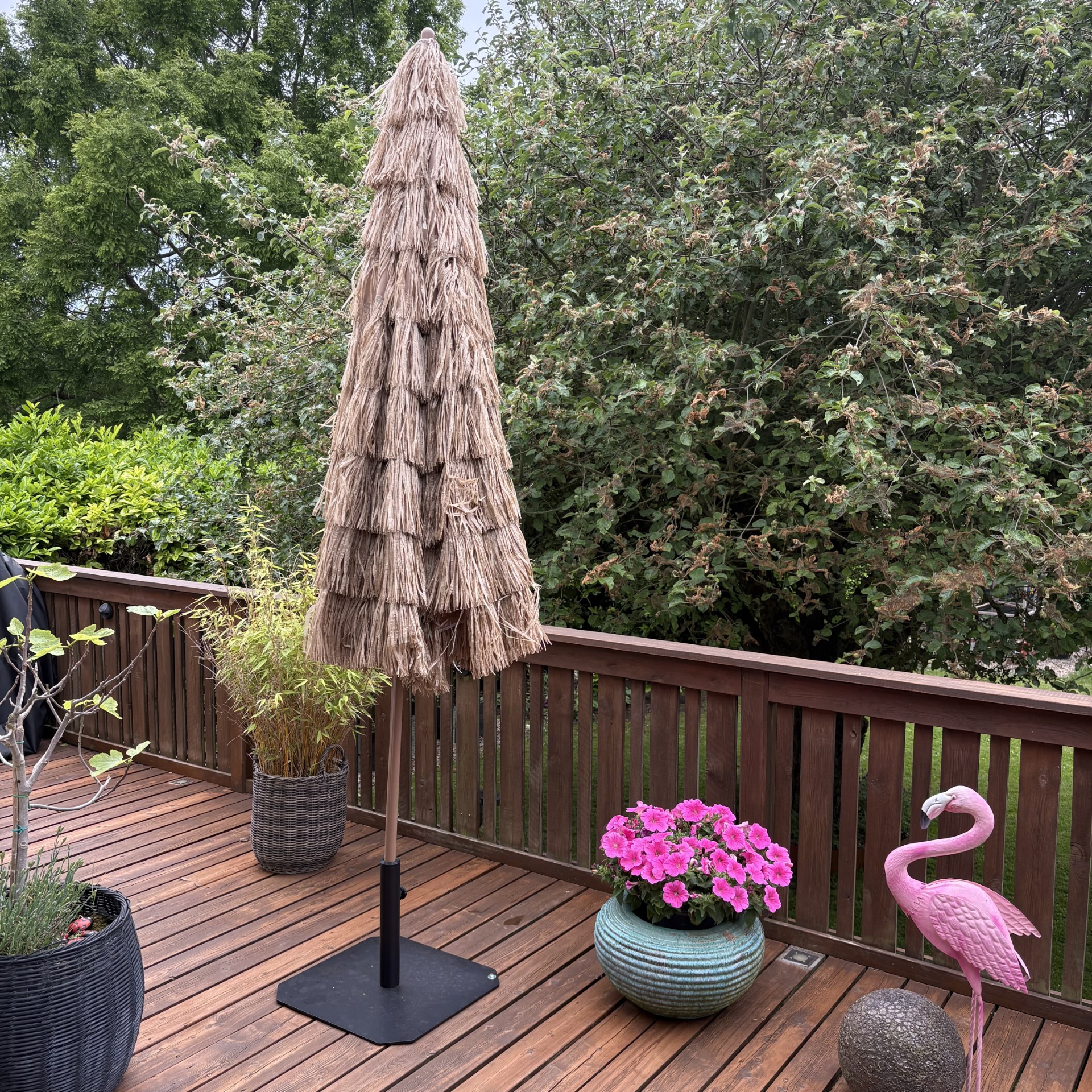 Parasol Hawaii LUX Natur Ø300 cm - Billede 2