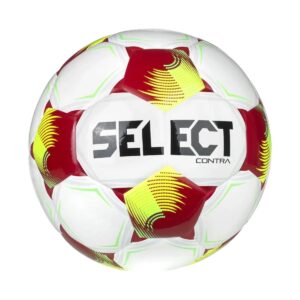 Select Contra V26 fodbold er en slidstærk og alsidig træningsbold, der kombinerer fart, præcision og en behagelig boldfølelse. Det livlige opspring gør bolden velegnet til træning, hvor der øves og spilles med afleveringer, afslutninger og tekniske øvelser. Select Contra V26 fodbold er særligt egnet til fodboldklubber, skoler, ungdomshold og spil i haven. Den kan bruges til både teknisk træning, pasningsøvelser, afslutninger og almindeligt boldspil på naturgræs og kunstgræs. Indvendigt er bolden udstyret med en SR-blære, som sikrer god luft og formstabilitet. Det betyder, at bolden holder trykket længe og er klar til mange timers intensiv træning. Boldens 3 mm skumlaminering giver en blødere kontakt med foden og gør fodbolden nemmere at kontrollere. De 32 paneler er både syet og limet med Dual Bonded teknologi, hvilket giver en stærk fodbold og reducerer optagelsen af vand på våde fodboldbaner. Specifikationer: Alsidig og slidstærk træningsbold Livligt opspring og hurtige spilleegenskaber God kontrol ved afleveringer og afslutninger 3 mm skumlaminering for en blød boldfølelse Klassisk konstruktion med 32 paneler Dual Bonded – panelerne er både syet og limet Reduceret vandoptagelse SR-blære med fremragende luftholdbarhed Stabil og lige boldflugt Velegnet til klubber, skoler og regelmæssig træning hjemme i haven