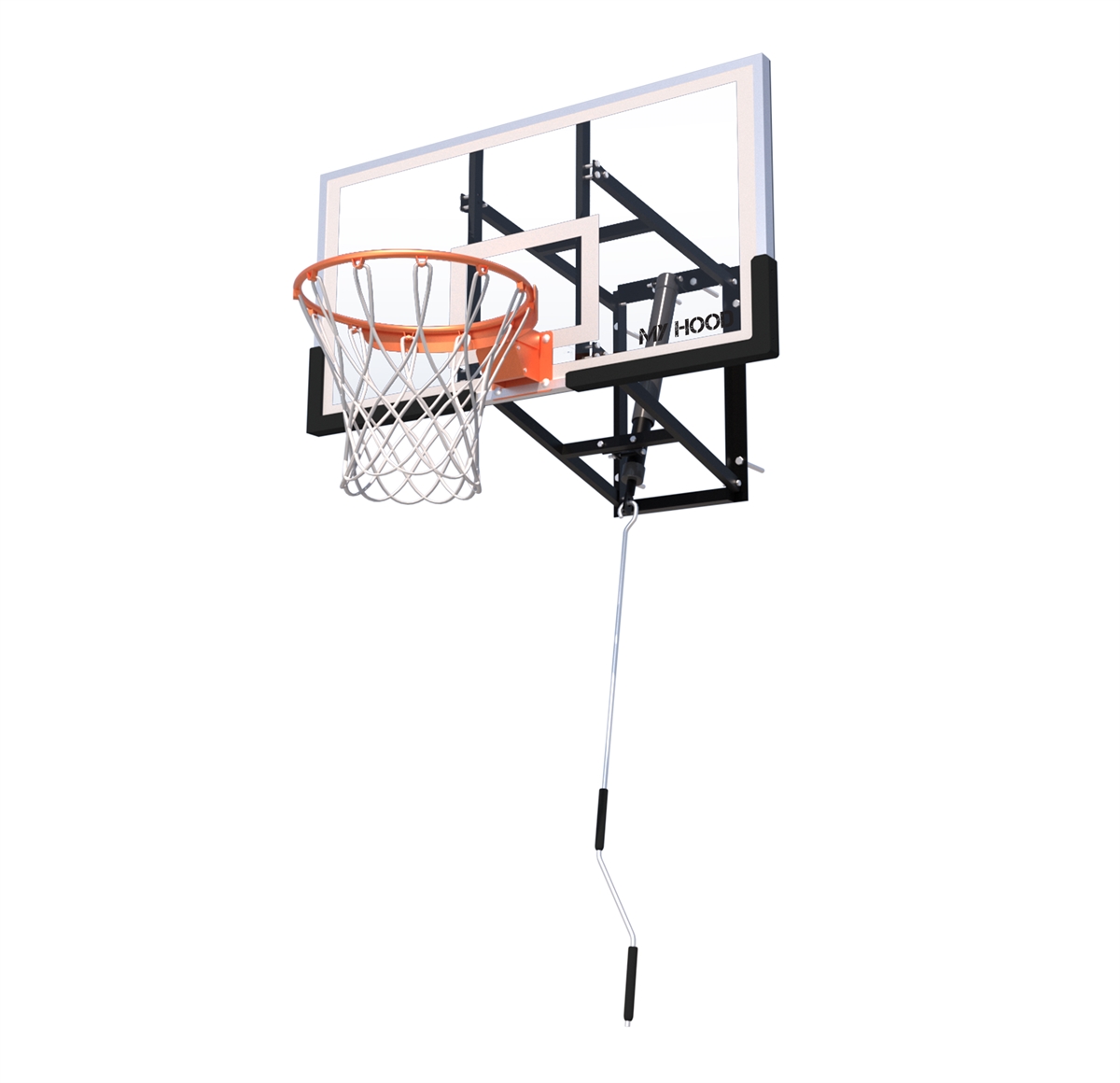 Basketball Plade Giant Pro Wall med Dunkekurv og Udhæng - Billede 2